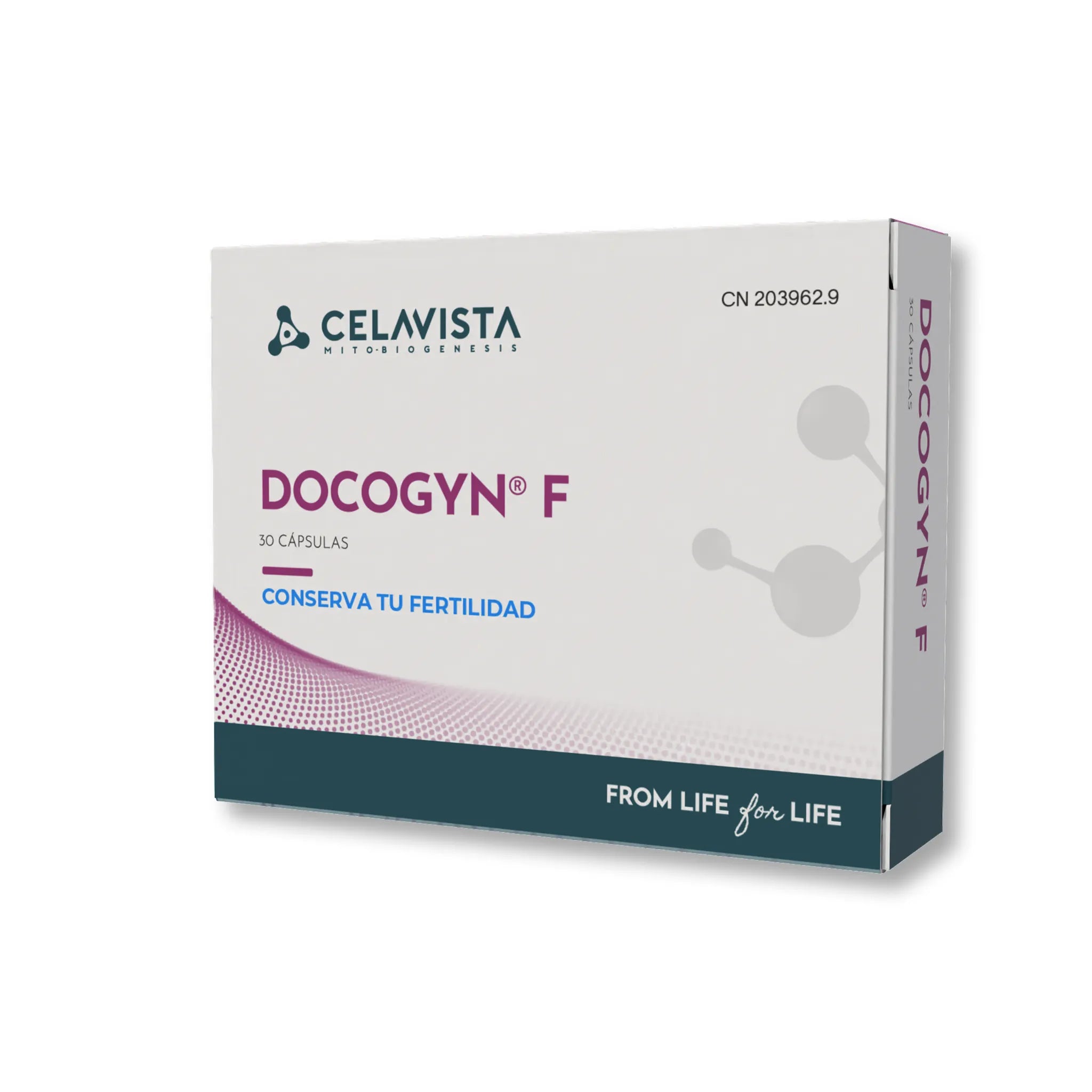 Docogyn F suplemento natural reserva ovárica baja fertilidad - 30 cápsulas Celavista