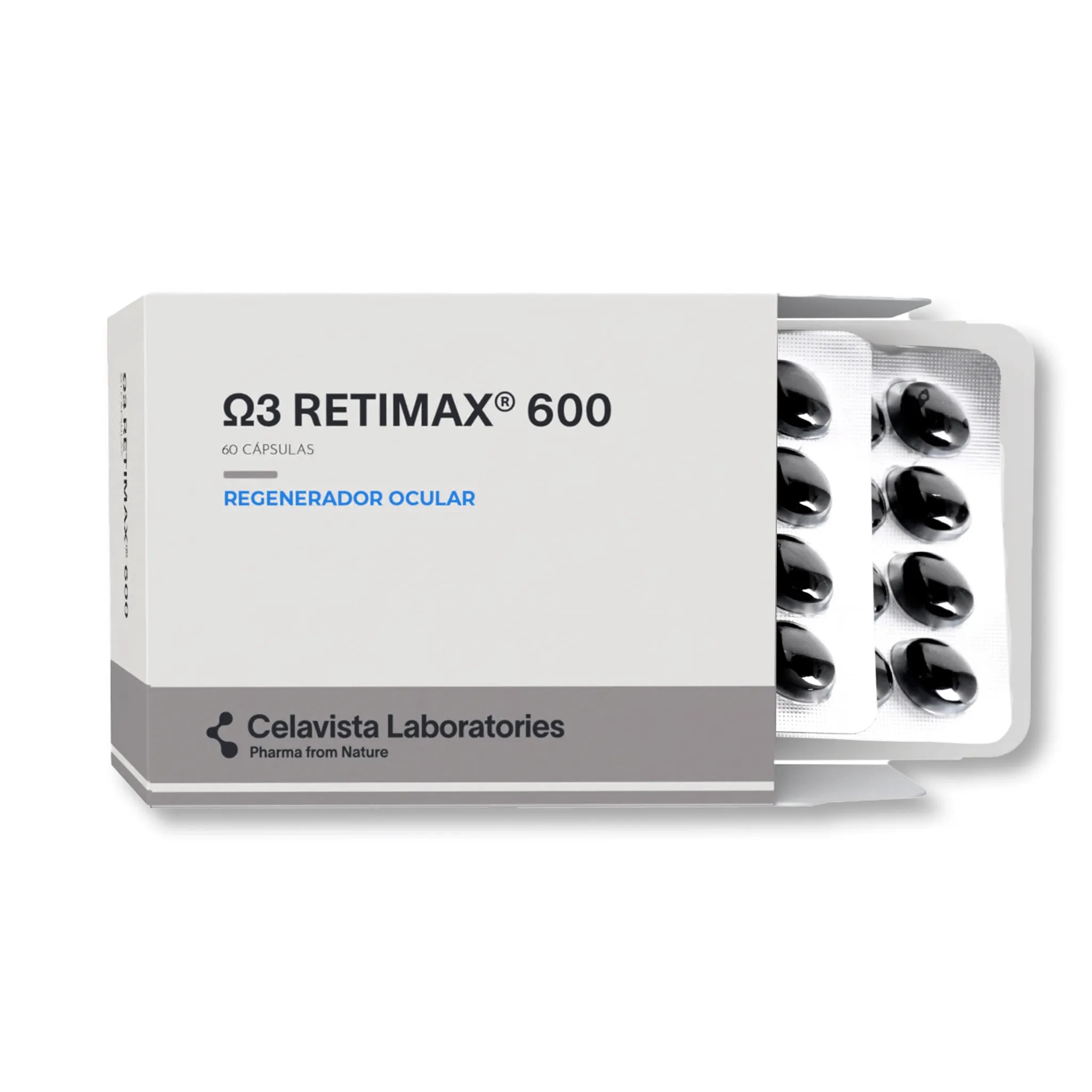 Mejor omega 3 para inflamación de párpados con DHA puro - O3 Retimax regenerador ocular